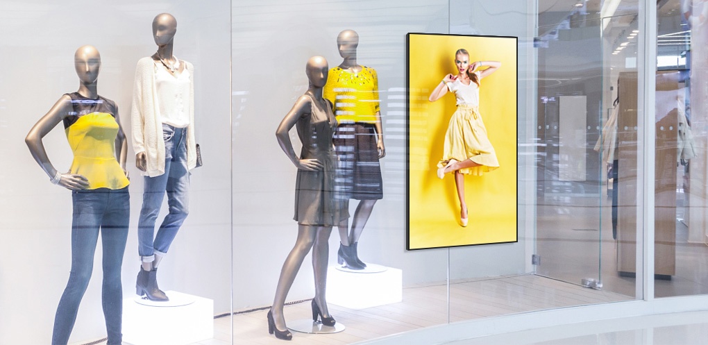 Digital signage: Ecran Vitrine