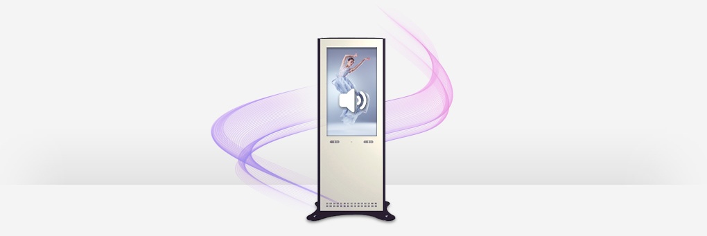 Digital Signage : Ecran Totem avec son