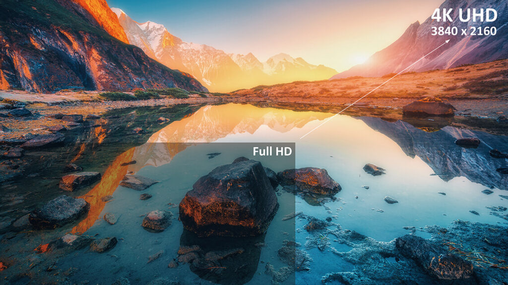 différance de qualité entre le full hd et le 4k