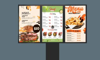 Kiosque 3 écrans / menu numériques extérieurs - Image 2